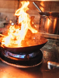Chinese wok cooker